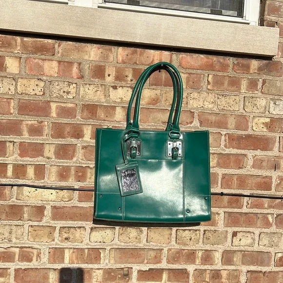 Wilson Leather Vintage Teal Green bag - Picture 3 of 15